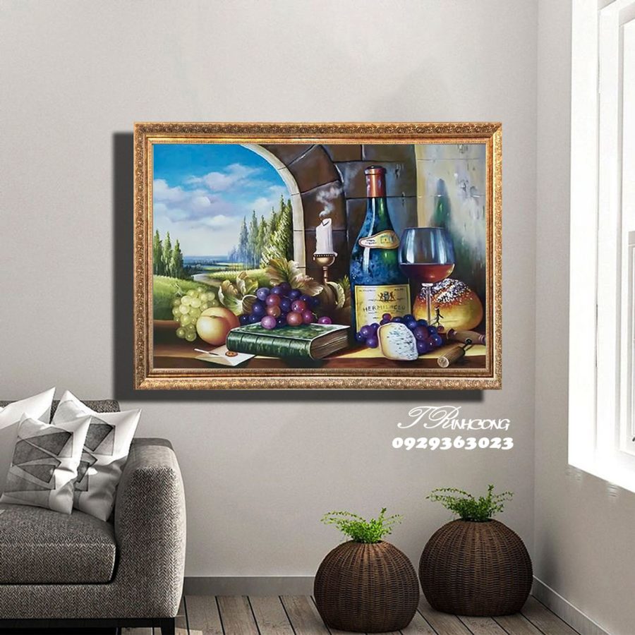 Tranh sơn dầu Ánh Sáng Và Hương Vị SDTC73