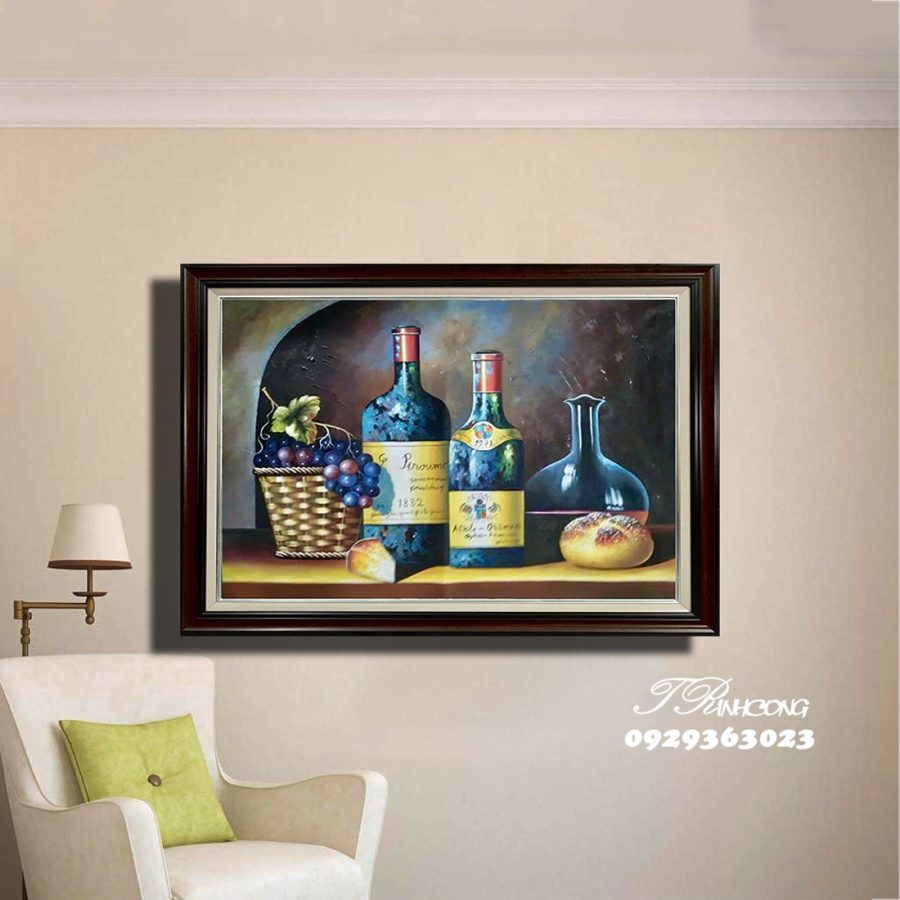 Tranh sơn dầu Bức Tiệc Vang Xưa SDTC72