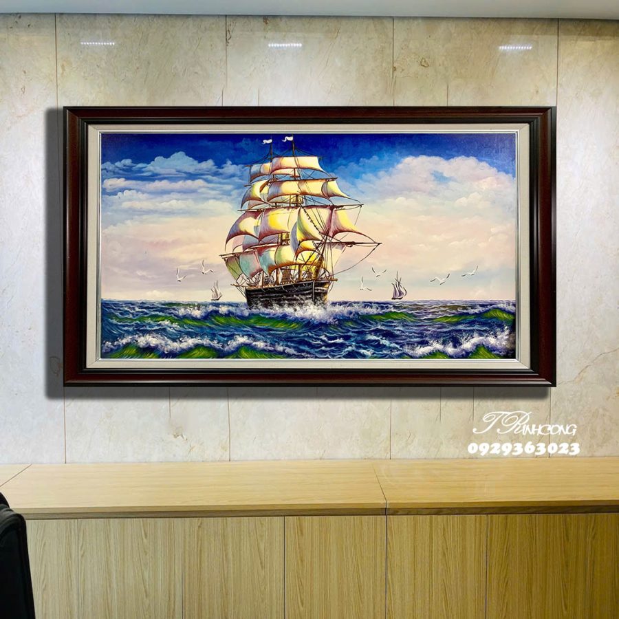 Tranh sơn dầu Cánh Buồm Đại Dương SDTC65