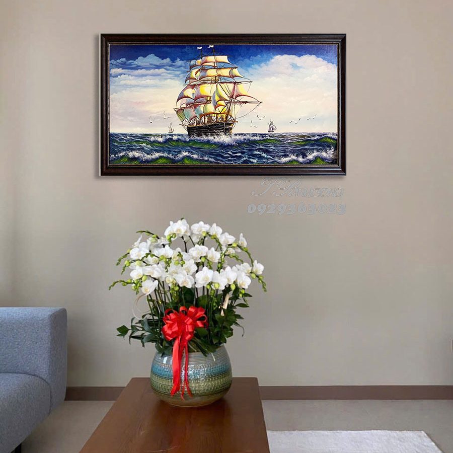Tranh sơn dầu Cánh Buồm Đại Dương SDTC65