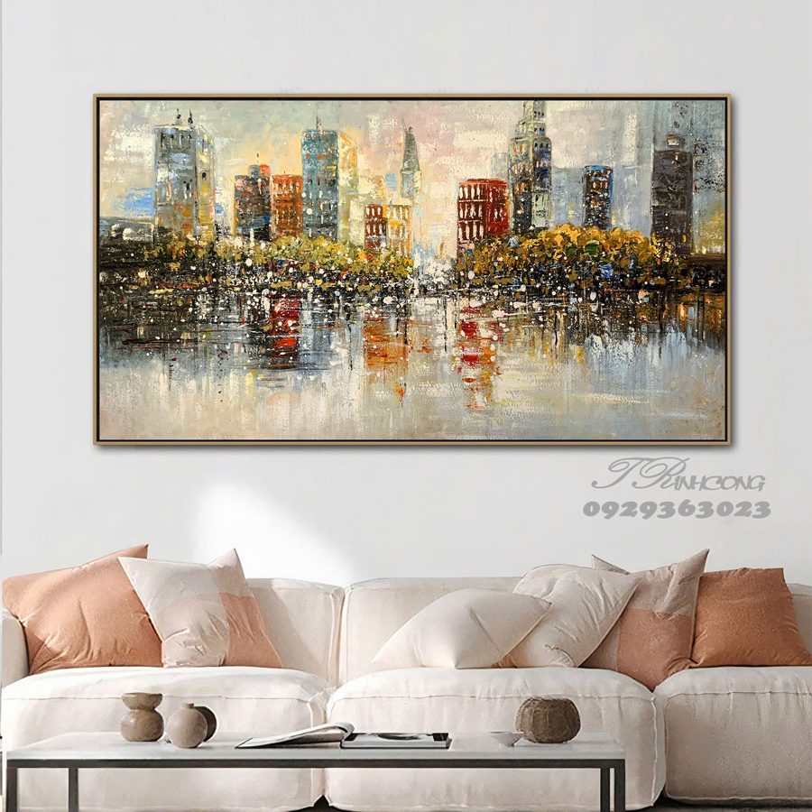 Tranh sơn dầu Thành Phố Nghệ Thuật