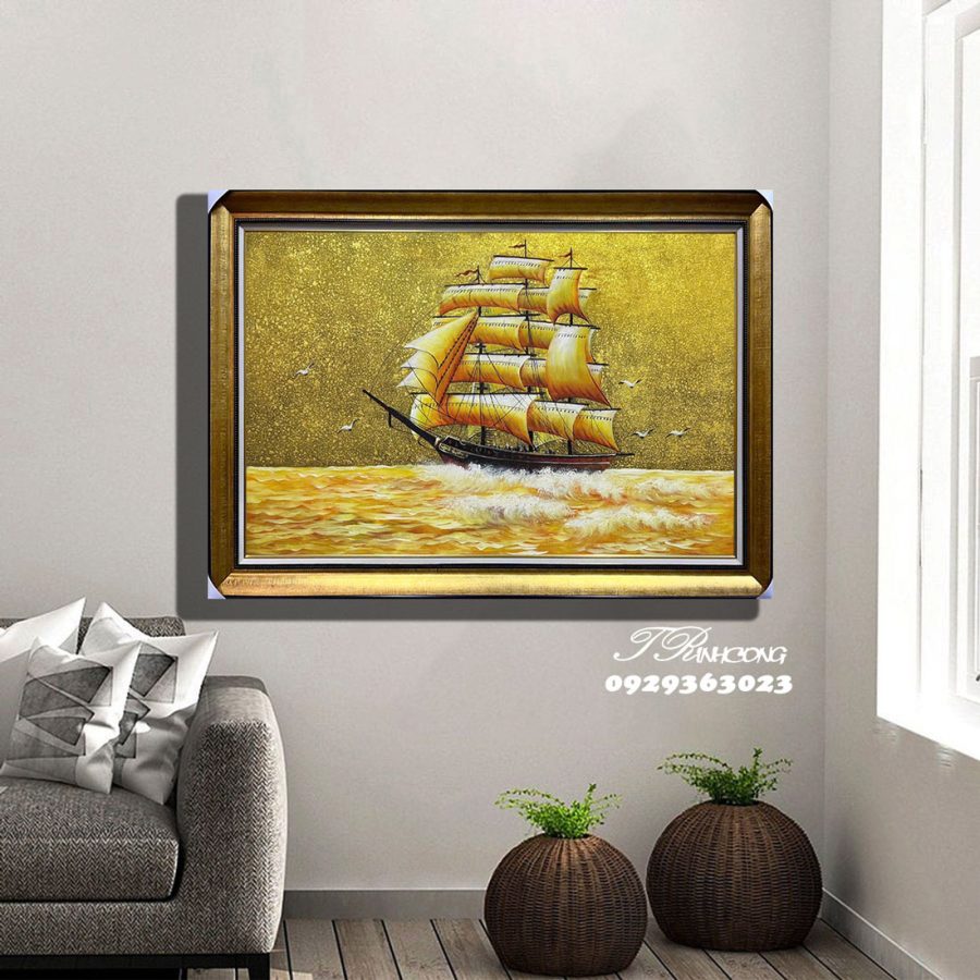 Tranh sơn dầu Hải Trình Thịnh Vượng SDTC63
