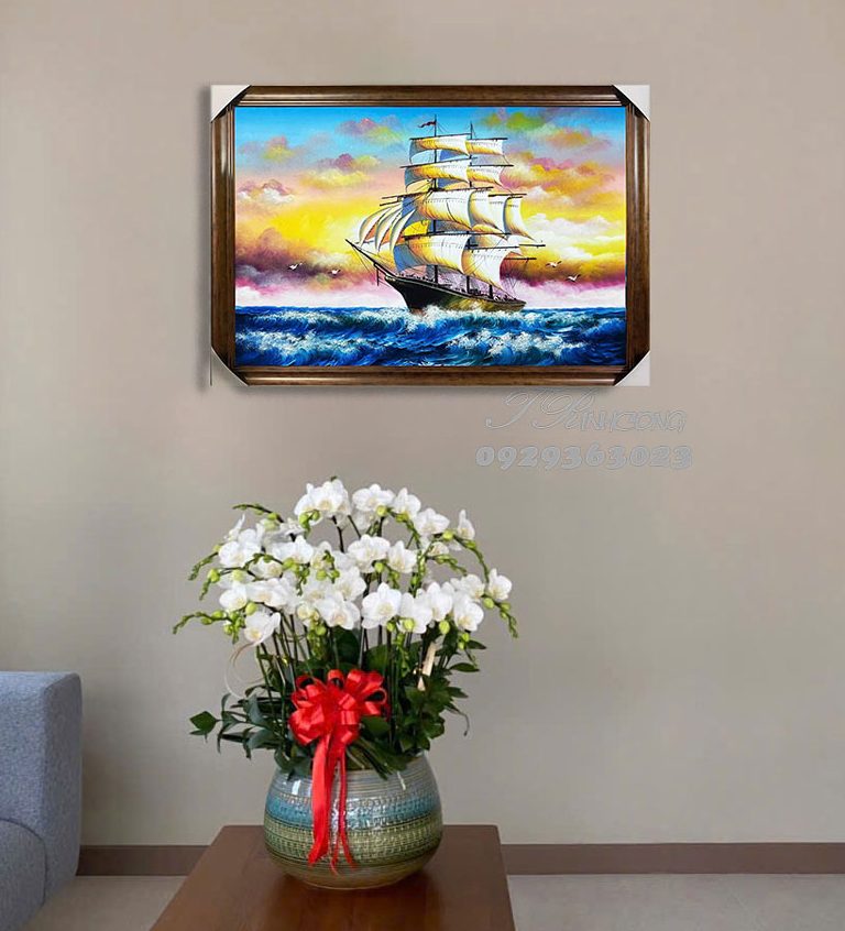 Tranh sơn dầu Hướng Về Tương Lai SDTC66
