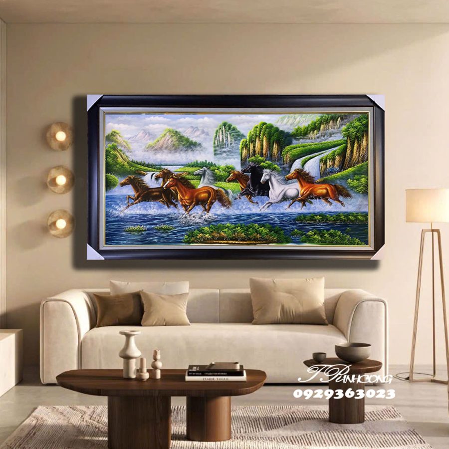 Tranh sơn dầu Mã Du Thủy Nguyệt SDTC39