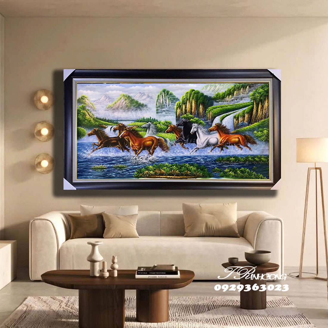 Tranh sơn dầu Mã Du Thủy Nguyệt SDTC39