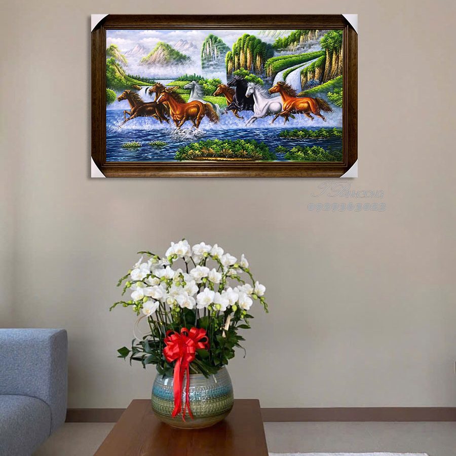 Tranh sơn dầu Mã Du Thủy Nguyệt SDTC39