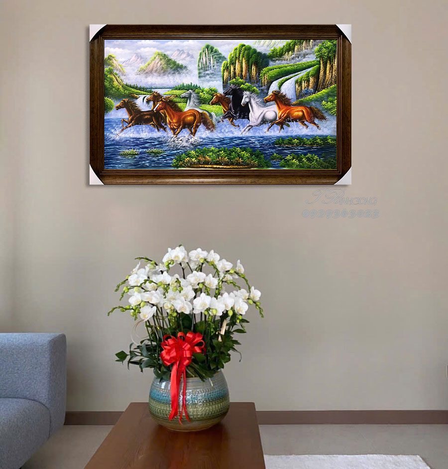 Tranh sơn dầu Mã Du Thủy Nguyệt SDTC39