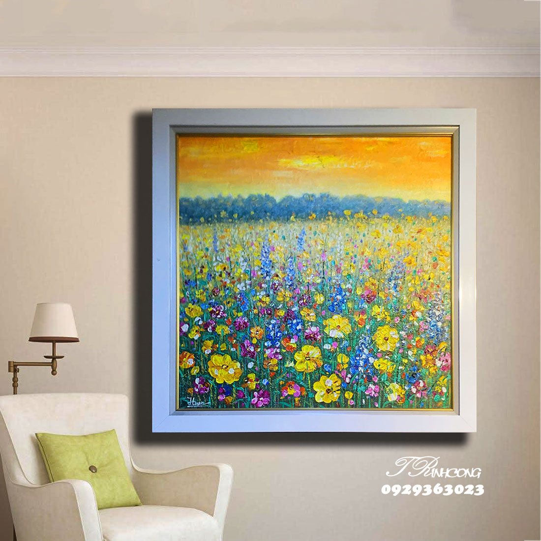 Tranh sơn dầu Mùa Hoa Thức Giấc SDTC13