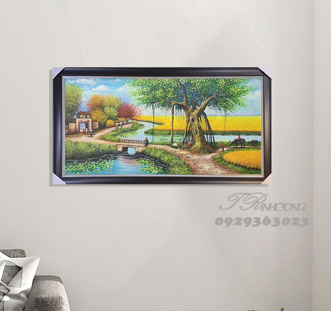 Tranh sơn dầu Mùa Vàng Quê Tôi SDTC102