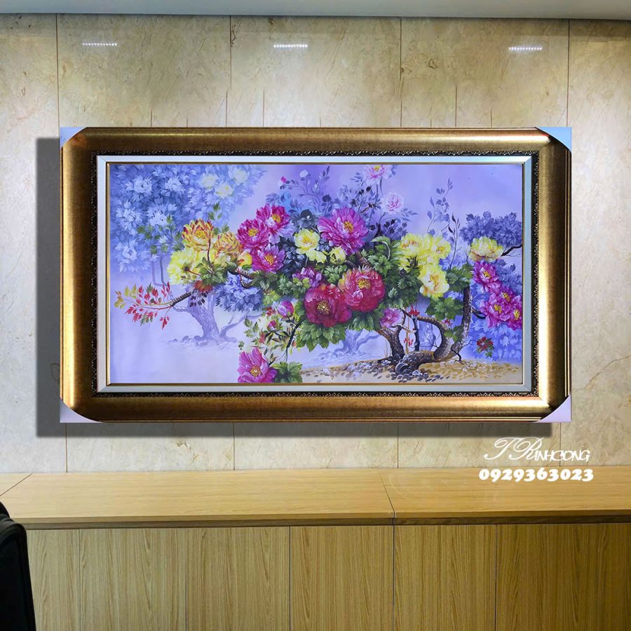 Tranh sơn dầu Phú Quý Viên Mãn SDTC118