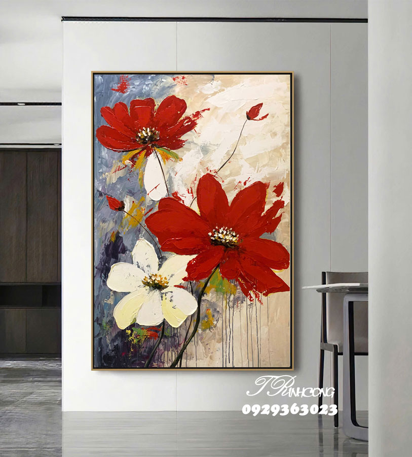 Tranh sơn dầu Sắc Hoa Nồng Nàn SDTC34