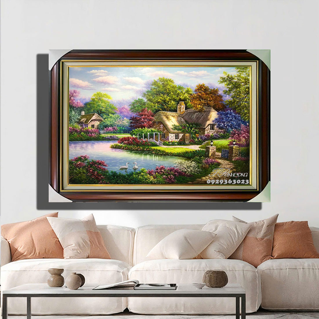 Tranh sơn dầu Tổ Ấm Giữa Rừng Xuân SDTC55