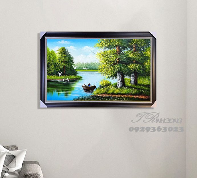 Tranh sơn dầu Yên Bình Trời Nắng SDTC79