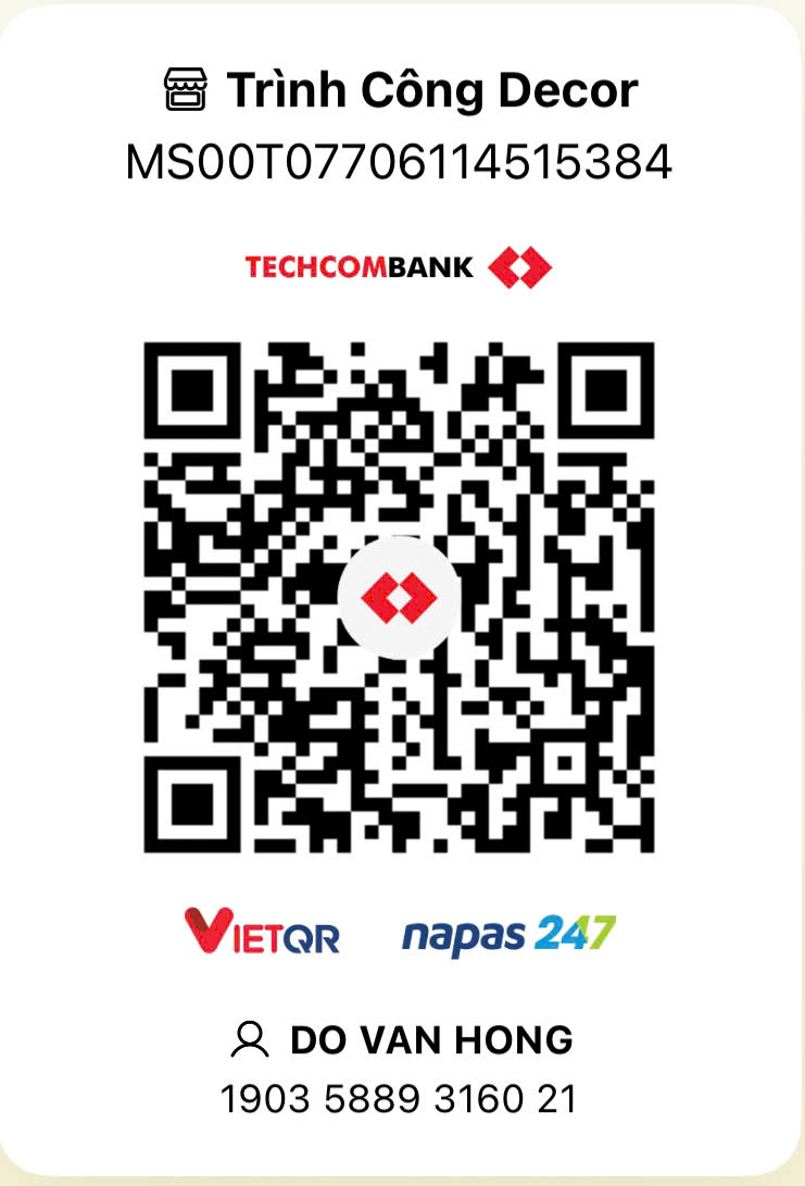 QR chuyển khoản Trình Công Decor