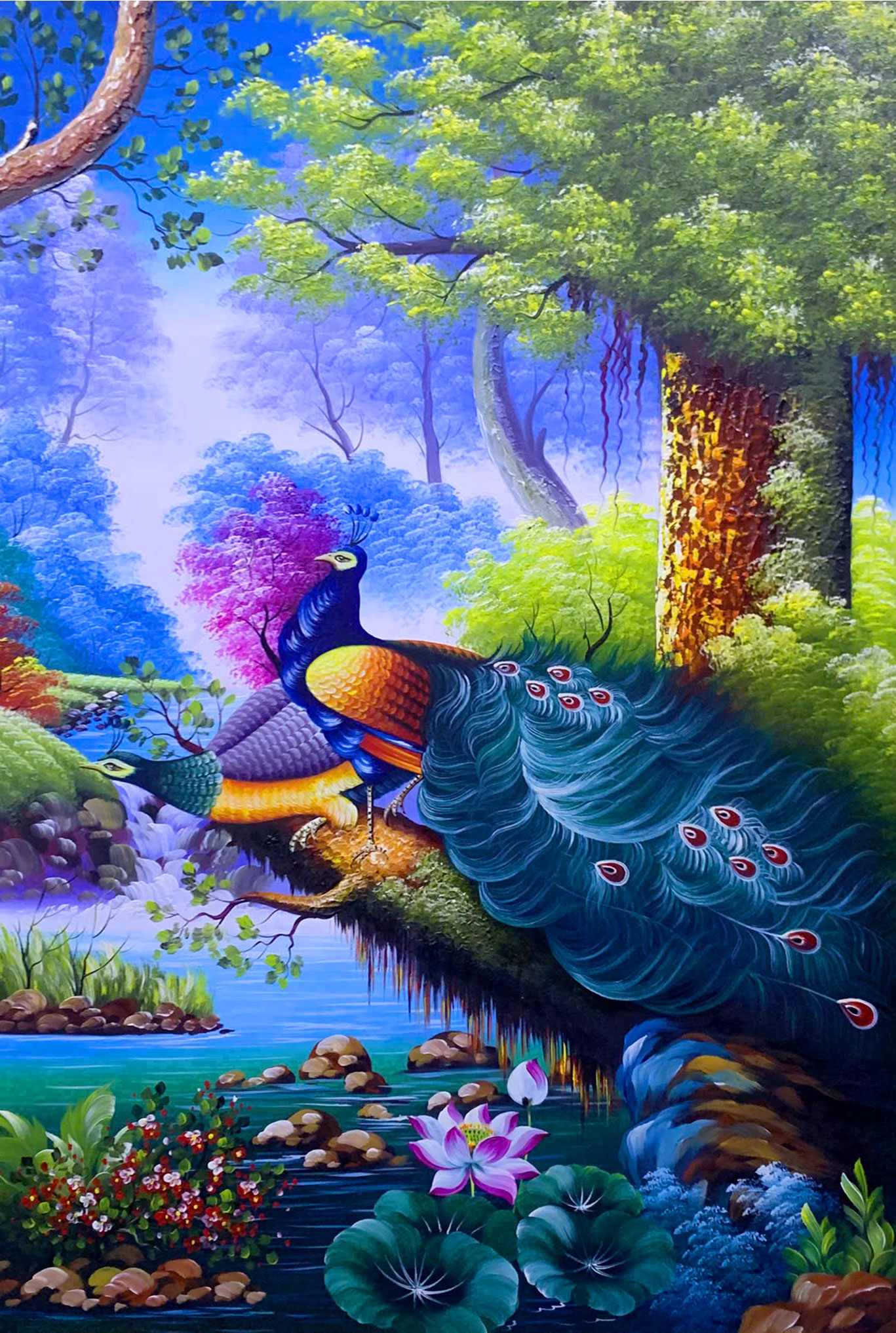 Đôi Công Bên Gốc Tùng