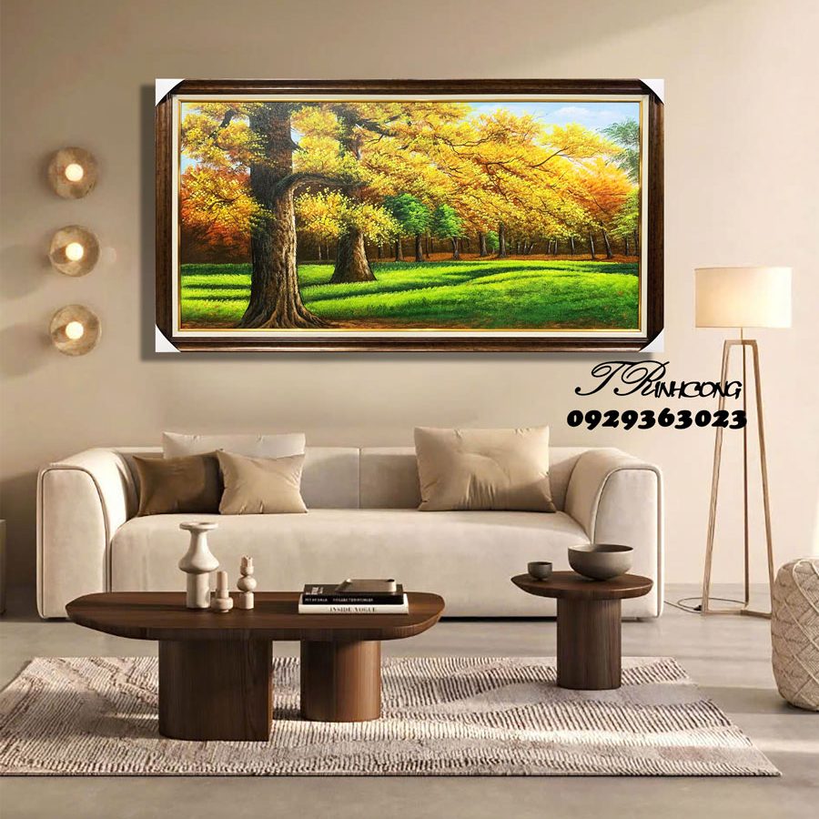 Tranh sơn dầu Miền Thu An Nhiên SDTC174