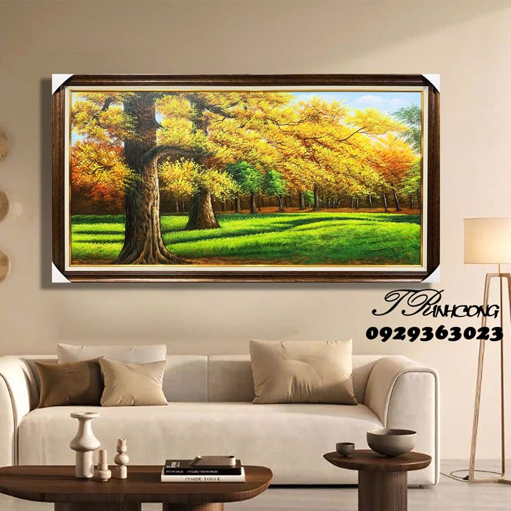 Tranh sơn dầu Miền Thu An Nhiên SDTC174