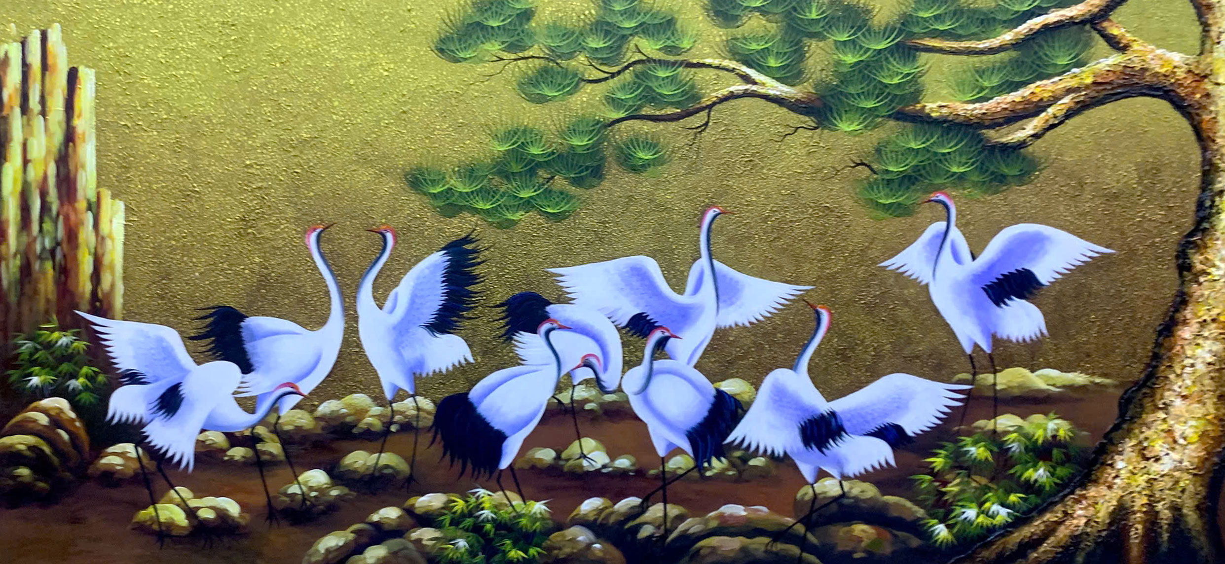 Cách chọn tranh sơn dầu hợp phong thủy cho phòng khách