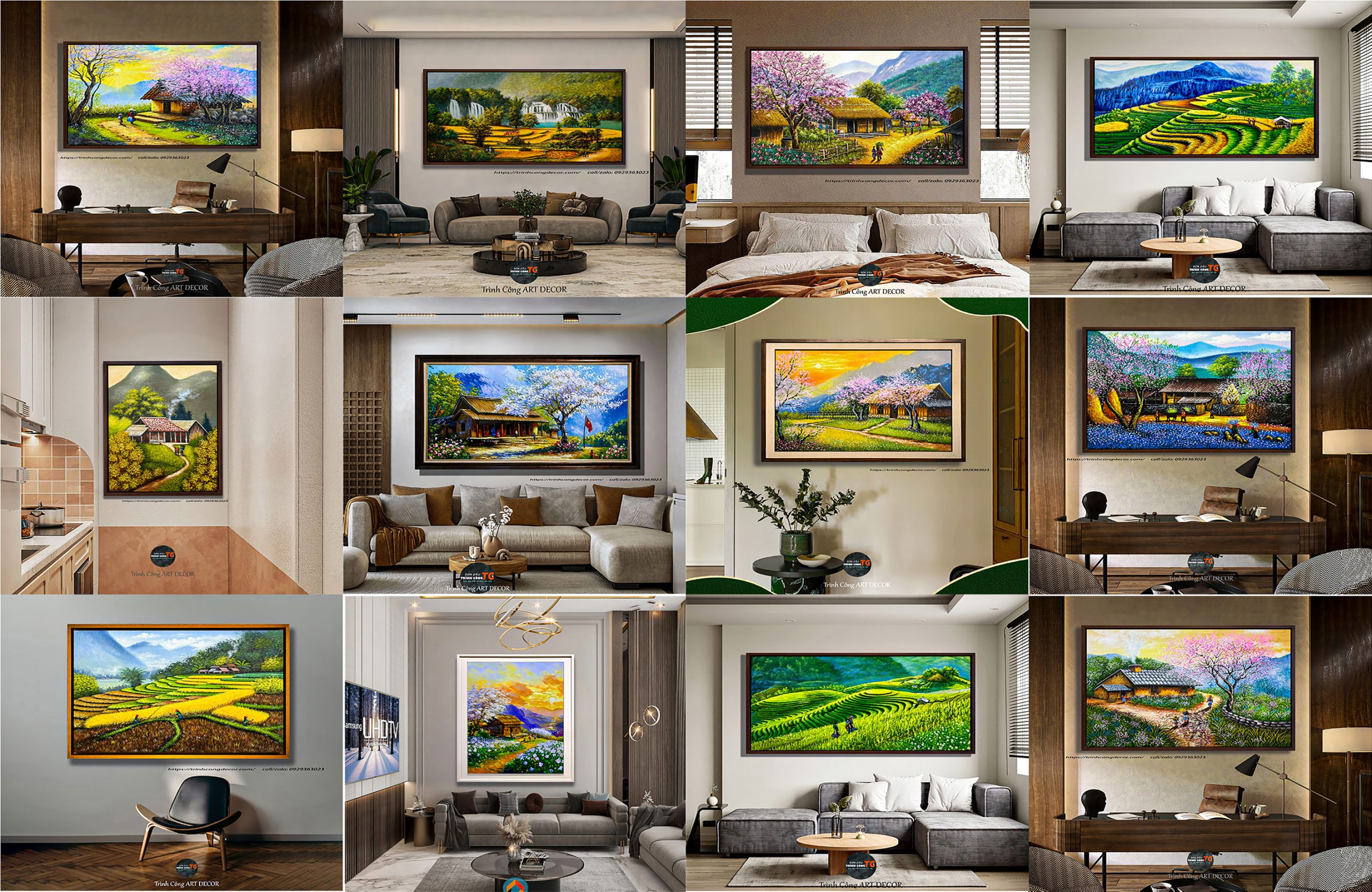 Tranh Sơn Dầu Tây Bắc