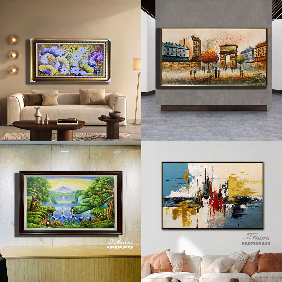 Tốp Xu Hướng Tranh Sơn Dầu Trang Trí Đẹp 2025