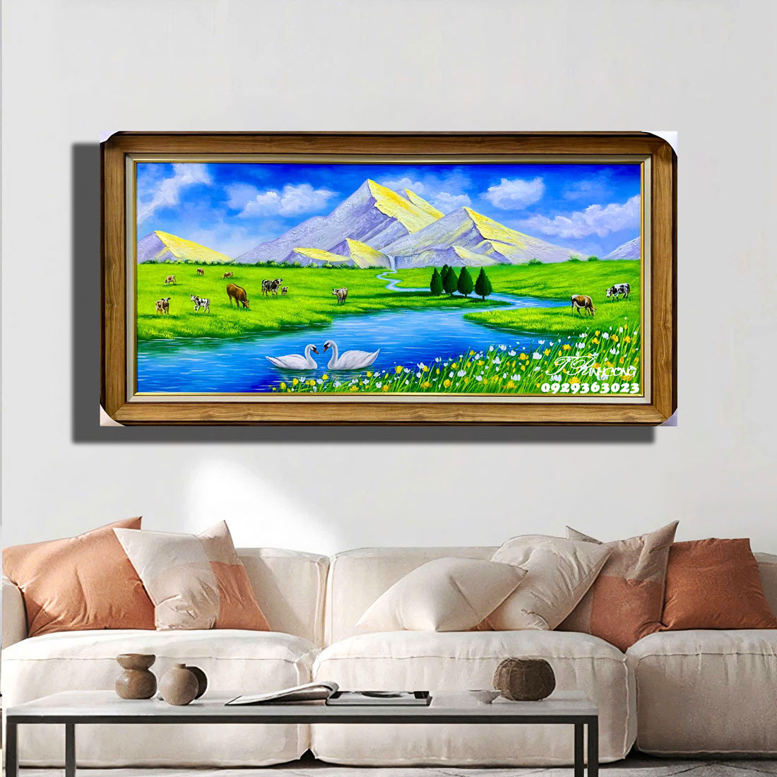 Tranh sơn dầu Thảo Nguyên Châu Âu SDTC127