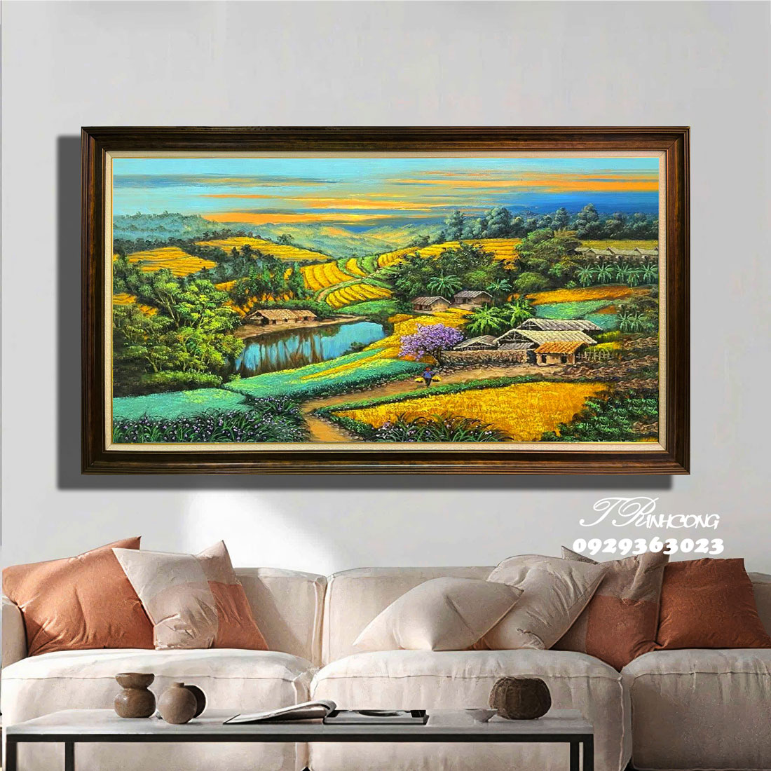 Tranh sơn dầu Miền Núi Tây Bắc SDTC229