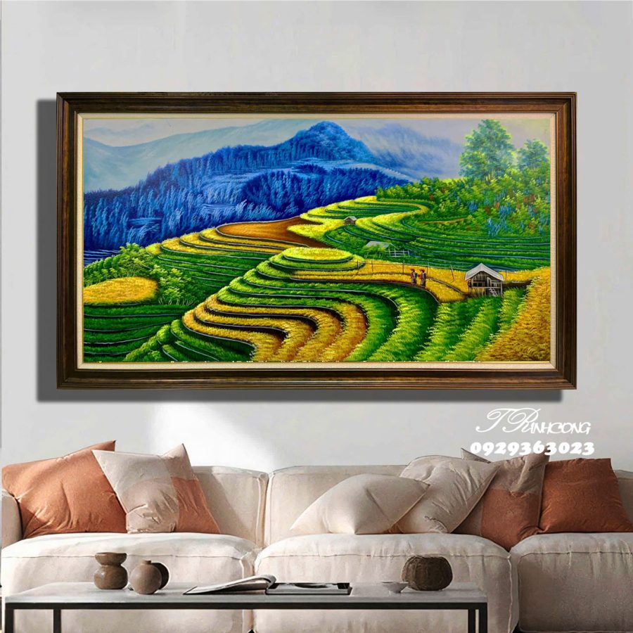 Tranh sơn dầu Ruộng Bậc Thang Tây Bắc SDTC235