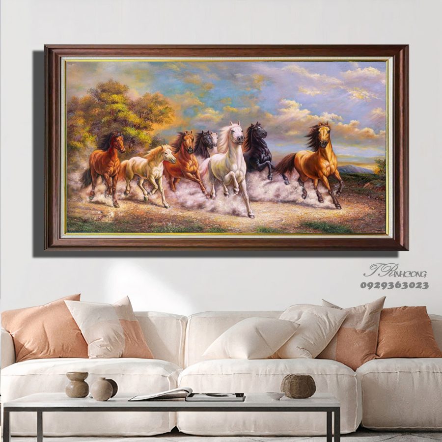 Tranh sơn dầu Mã Đáo Thành Công SDTC300