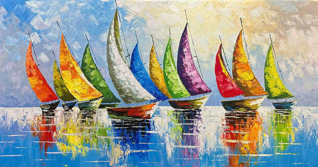 Tranh sơn dầu Tặng Tân Gia